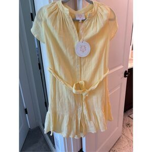 NWT Victoria Dunn lounge St Barths cotton gauze dress, XS  $128